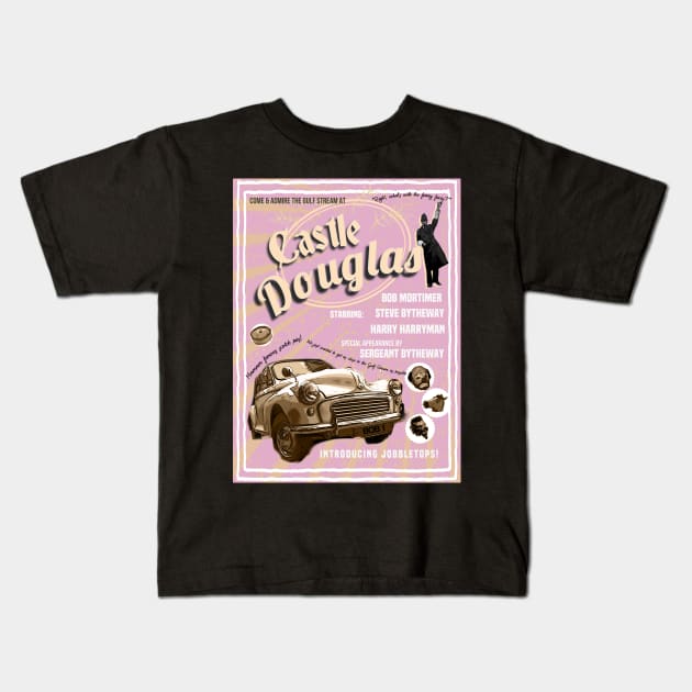 Castle Douglas poster pink Kids T-Shirt by Dpe1974